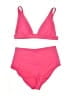 Aerie Solid Pink Two Piece Swimsuit Size M - photo 1
