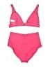 Aerie Solid Pink Two Piece Swimsuit Size M - photo 2