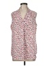 Adrianna Papell 100% Polyester Hearts Red Sleeveless Blouse Size M - photo 1