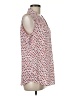Adrianna Papell 100% Polyester Hearts Red Sleeveless Blouse Size M - photo 4
