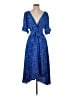 DKNY 100% Polyester Blue Cocktail Dress Size S (estimated) - photo 1