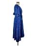 DKNY 100% Polyester Blue Cocktail Dress Size S (estimated) - photo 4