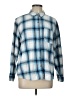 Universal Thread 100% Cotton Plaid Blue Long Sleeve Button-Down Shirt Size L - photo 1
