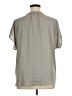 Apt. 9 100% Polyester Gray Tan Short Sleeve Blouse Size XL - photo 2