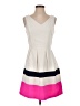C. Luce 100% Polyester Color Block Ivory Cocktail Dress Size S - photo 1