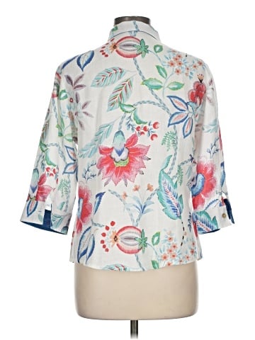 Mario Romano 3/4 Sleeve Button-Down Shirt (view 2)
