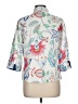 Mario Romano 100% Linen Floral Ivory 3/4 Sleeve Button-Down Shirt Size L - photo 2