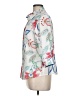 Mario Romano 100% Linen Floral Ivory 3/4 Sleeve Button-Down Shirt Size L - photo 5
