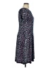 Connected Apparel Polka Dots Purple Casual Dress Size 16 - photo 4