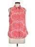 Boden 100% Cotton Red Sleeveless Button-Down Shirt Size 8 - photo 1