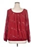 Valerie Stevens 100% Polyester Red Long Sleeve Blouse Size XL - photo 1