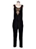 Lilka 100% Rayon Argyle Black Jumpsuit Size XS - photo 1