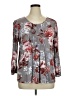 Daniel Rainn Gray 3/4 Sleeve Blouse Size XL - photo 1