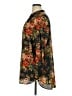 H&M 100% Polyester Floral Blue Kimono Size 14 - photo 5