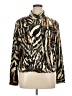 Elementz Animal Print Gold Long Sleeve Blouse Size XL - photo 1