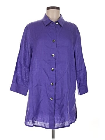 Caroline Rose 3/4 Sleeve Button-Down Shirt (view 1)