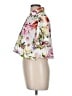 Zara Floral White Short Sleeve Blouse Size M - photo 5