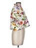 Zara Floral White Short Sleeve Blouse Size M - photo 4