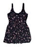 Abercrombie 100% Polyester Floral Blue Dress Size 14 - photo 2