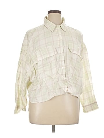 Abercrombie & Fitch 3/4 Sleeve Button-Down Shirt (view 1)