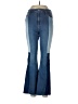 Hollister Color Block Blue Jeans Size 11S - photo 1