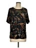 BonWorth Black Short Sleeve Blouse Size M - photo 1