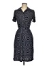 En Focus Studio Chevron-herringbone Blue Casual Dress Size 6 - photo 1