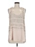Rebecca Taylor 100% Polyester Ivory Sleeveless Blouse Size 8 - photo 1