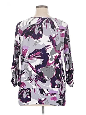 JM Collection 3/4 Sleeve Blouse (view 2)