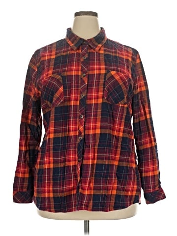 Natural Reflections Long Sleeve Button-Down Shirt (view 1)