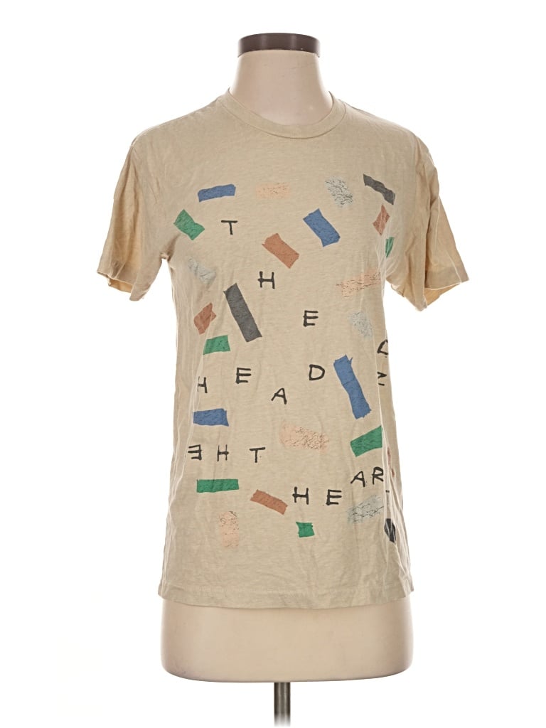 Pre-owned Next Level Apparel Short Sleeve T-shirt In Tan