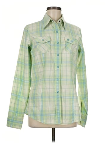 Cruel Girl Long Sleeve Button-Down Shirt (view 1)