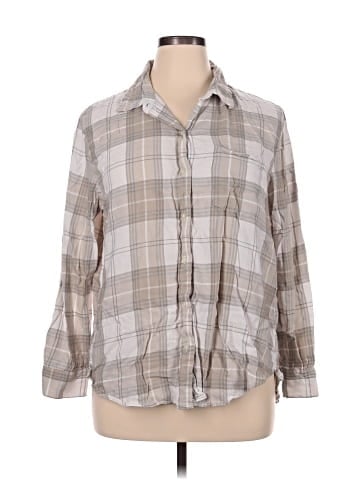 Gap 3/4 Sleeve Button-Down Shirt (view 1)