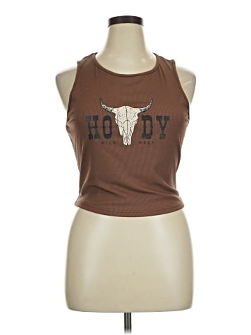 Shein Curve Sleeveless T-Shirt (view 1)