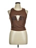 Shein Curve Brown Sleeveless T-Shirt Size 16 Plus (2) - photo 1