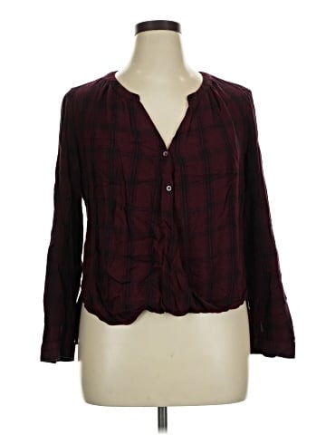 a.n.a. A New Approach Long Sleeve Blouse (view 1)