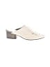Calleen Cordero 100% Leather Solid White Ivory Mule/Clog Size 8 - photo 1