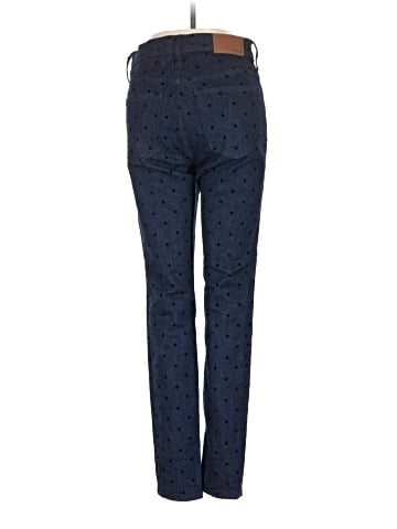 Madewell 9" Mid-Rise Skinny Jeans: Flocked Dots Edition (view 2)