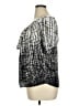 Milano 100% Polyester Silver Short Sleeve Blouse Size XL - photo 5
