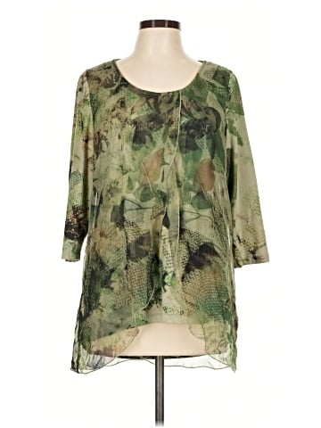 Live and Let Live 3/4 Sleeve Blouse (view 1)
