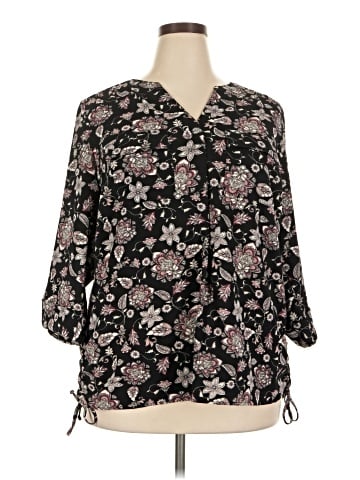 Roz & Ali 3/4 Sleeve Blouse (view 1)