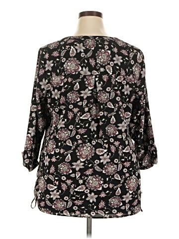 Roz & Ali 3/4 Sleeve Blouse (view 2)