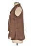Adiva 100% Polyester Brown Sleeveless Blouse Size L - photo 5