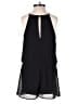 BCX 100% Polyester Solid Black Romper Size XXS - photo 2