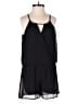 BCX 100% Polyester Solid Black Romper Size XXS - photo 1