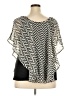 Blush 100% Polyester Black Short Sleeve Blouse Size 2X - photo 2