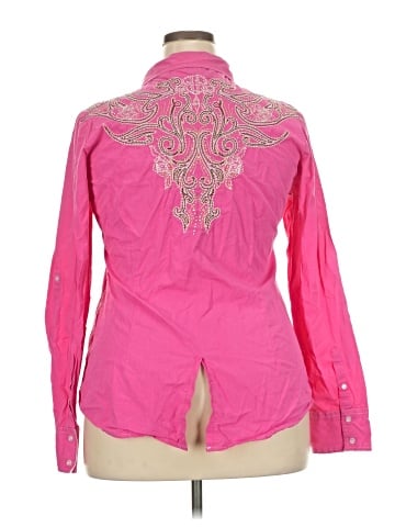 Roar 3/4 Sleeve Button-Down Shirt (view 2)