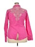 Roar 100% Cotton Pink 3/4 Sleeve Button-Down Shirt Size XXL - photo 2
