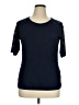 DKNY Blue Short Sleeve Top Size XL - photo 1