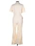ASOS Design 100% Cotton Metallic Ivory Jumpsuit Size 14 - photo 2